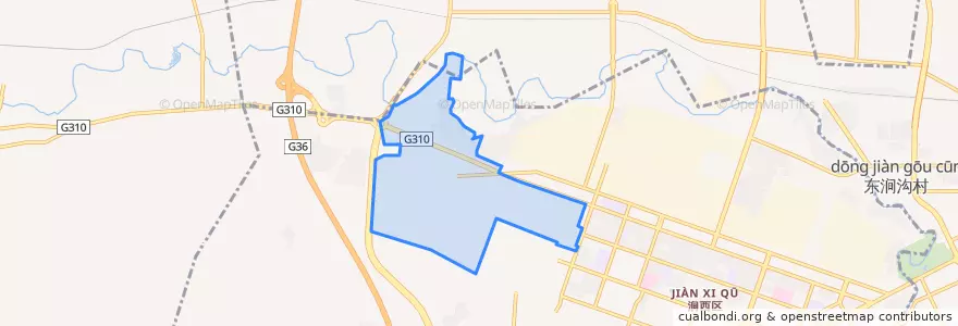 Mapa de ubicacion de Wuhanlu Subdistrict.