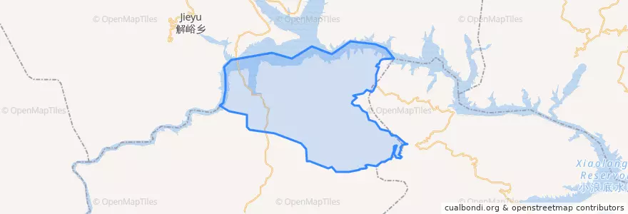 Mapa de ubicacion de 南村乡.
