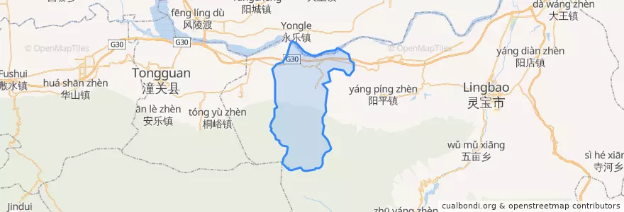 Mapa de ubicacion de 故县镇.