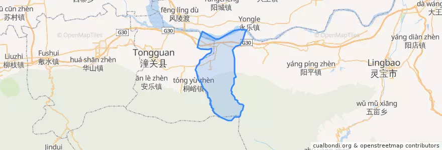 Mapa de ubicacion de 豫灵镇.