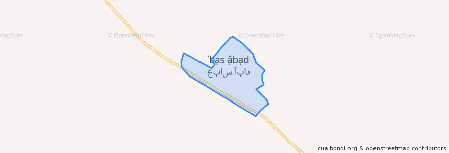 Mapa de ubicacion de عباس‌آباد.