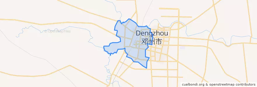 Mapa de ubicacion de Gucheng.