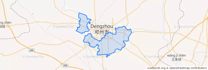 Mapa de ubicacion de 湍河街道.