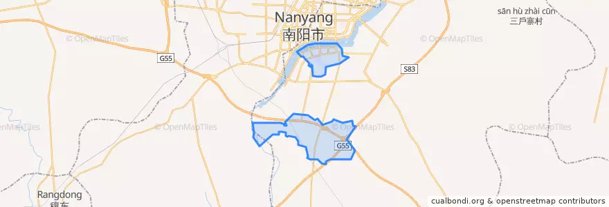 Mapa de ubicacion de Zaolin Subdistrict.