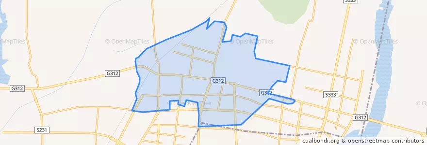 Mapa de ubicacion de Zhangheng Subdistrict.