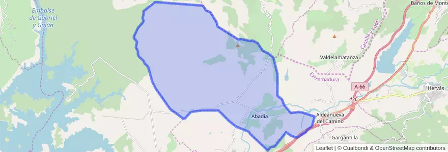 Mapa de ubicacion de Abadía.