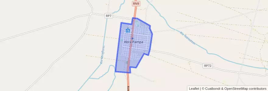 Mapa de ubicacion de Abra Pampa.