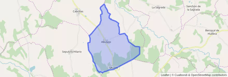 Mapa de ubicacion de Abusejo.