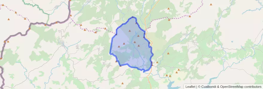 Mapa de ubicacion de Acebo.