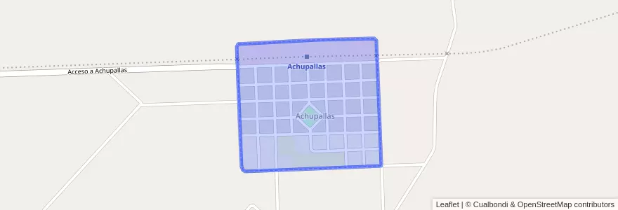 Mapa de ubicacion de Achupallas.