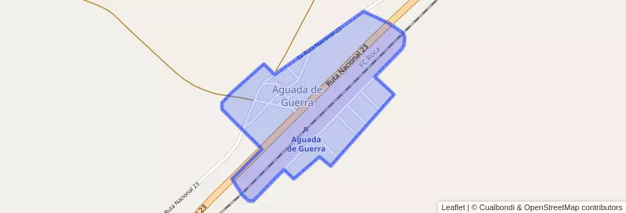 Mapa de ubicacion de Aguada de Guerra.