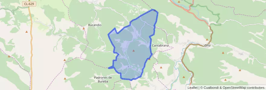 Mapa de ubicacion de Aguas Cándidas.