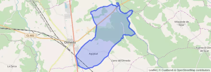 Mapa de ubicacion de Aguasal.