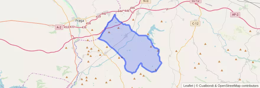 Mapa de ubicacion de Aitona.