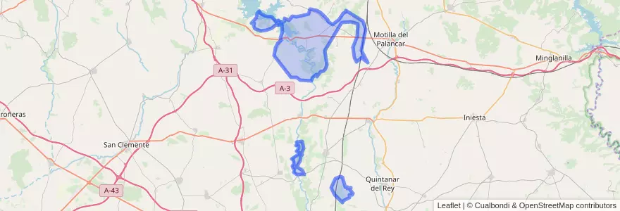 Mapa de ubicacion de Alarcón.