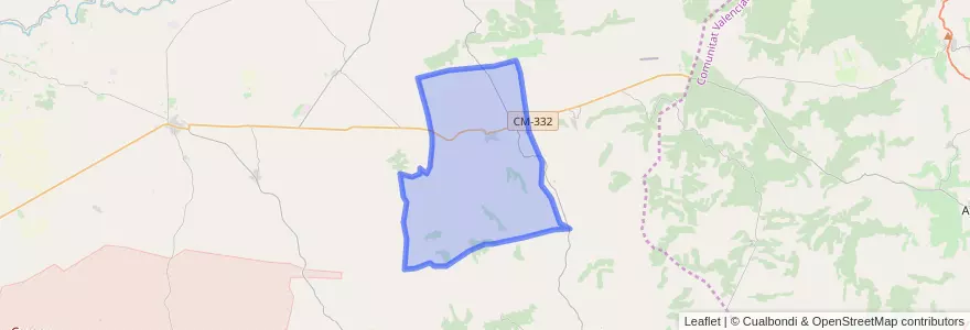 Mapa de ubicacion de Alatoz.