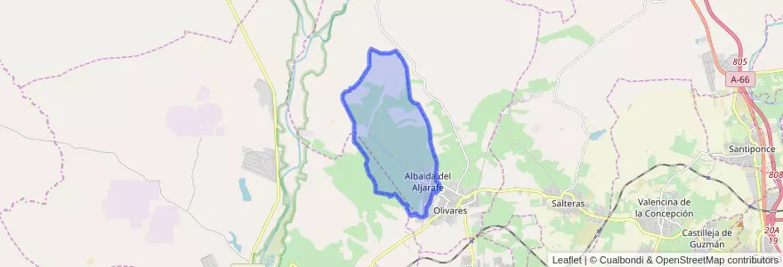Mapa de ubicacion de Albaida del Aljarafe.