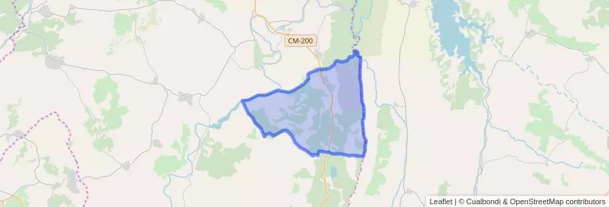 Mapa de ubicacion de Albalate de Zorita.
