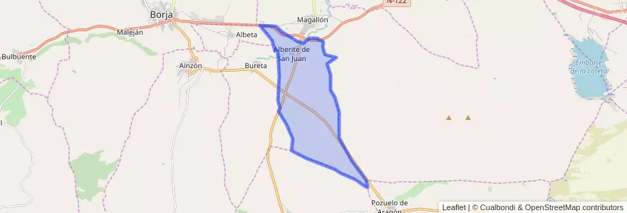 Mapa de ubicacion de Alberite de San Juan.