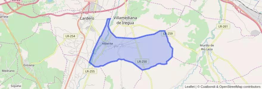 Mapa de ubicacion de Alberite.