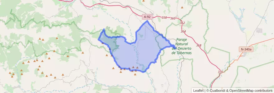 Mapa de ubicacion de Alboloduy.