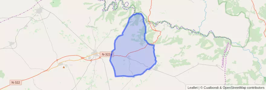 Mapa de ubicacion de Alborea.