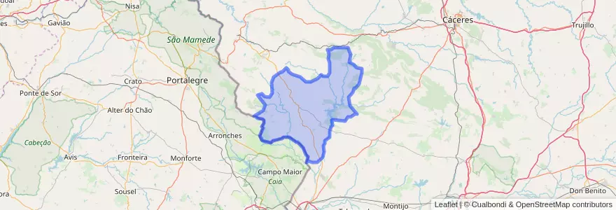 Mapa de ubicacion de Alburquerque.