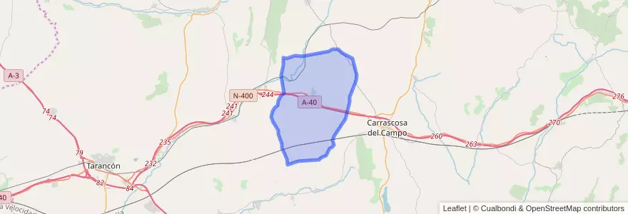 Mapa de ubicacion de Alcázar del Rey.