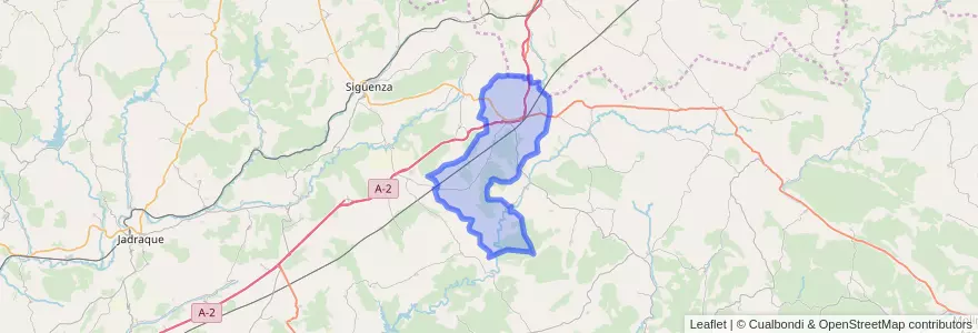Mapa de ubicacion de Alcolea del Pinar.