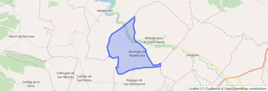 Mapa de ubicacion de Alconada de Maderuelo.