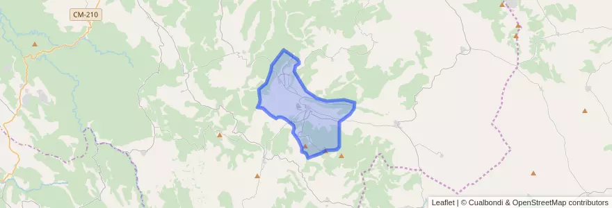 Mapa de ubicacion de Alcoroches.