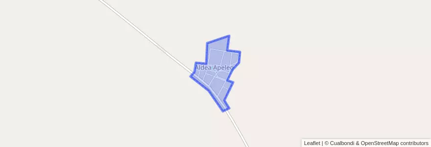 Mapa de ubicacion de Aldea Apeleg.
