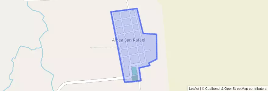Mapa de ubicacion de Aldea San Rafael.