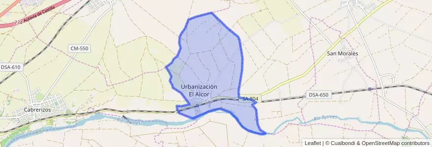 Mapa de ubicacion de Aldealengua.