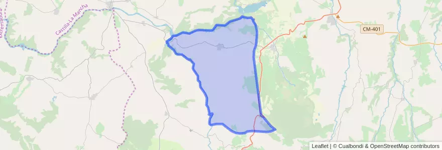 Mapa de ubicacion de Aldeanueva de Barbarroya.