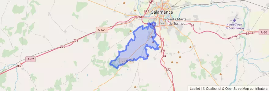Mapa de ubicacion de Aldeatejada.