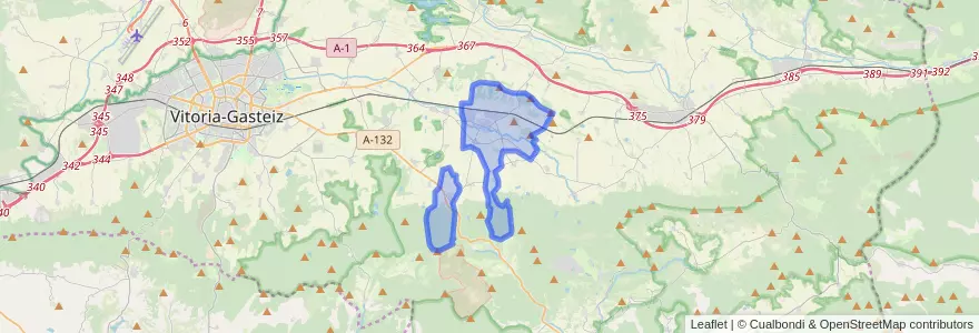 Mapa de ubicacion de Alegría-Dulantzi.