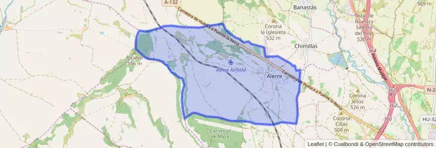 Mapa de ubicacion de Alerre.