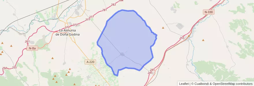 Mapa de ubicacion de Alfamén.