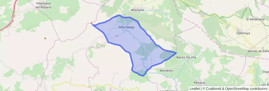 Mapa de ubicacion de Alfarnatejo.