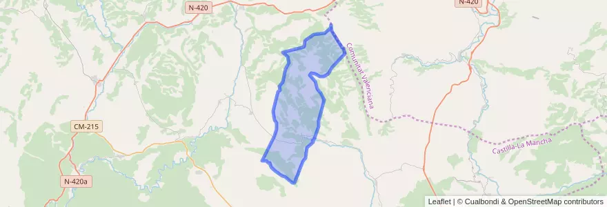 Mapa de ubicacion de Algarra.