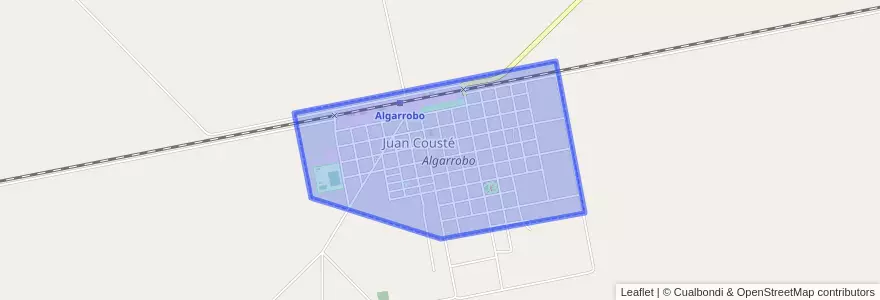 Mapa de ubicacion de Algarrobo.