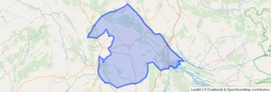 Mapa de ubicacion de Alía.