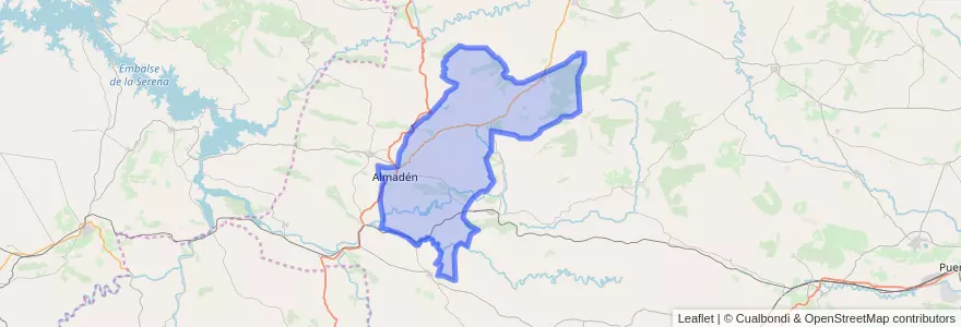 Mapa de ubicacion de Almadén.