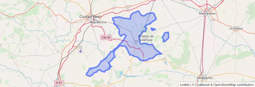 Mapa de ubicacion de Almagro.