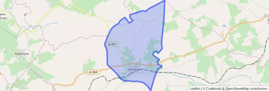 Mapa de ubicacion de Almargen.