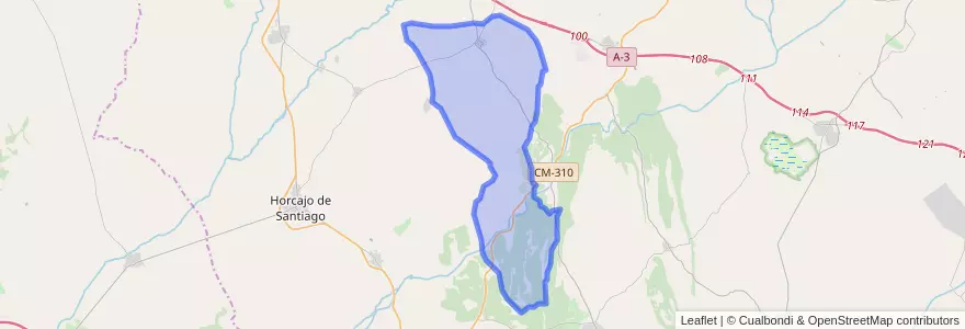 Mapa de ubicacion de Almendros.
