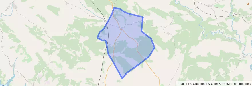 Mapa de ubicacion de Almodóvar del Pinar.