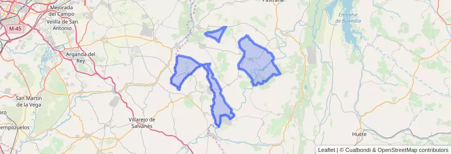 Mapa de ubicacion de Almoguera.