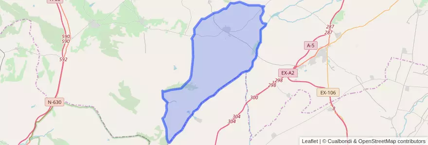 Mapa de ubicacion de Almoharín.